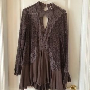 Free People Secret Origins Lace Tunic